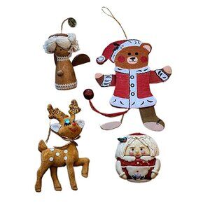 Lot of 4 Mixed Vintage Christmas Ornaments Kurt Adler Stephanie Siegel